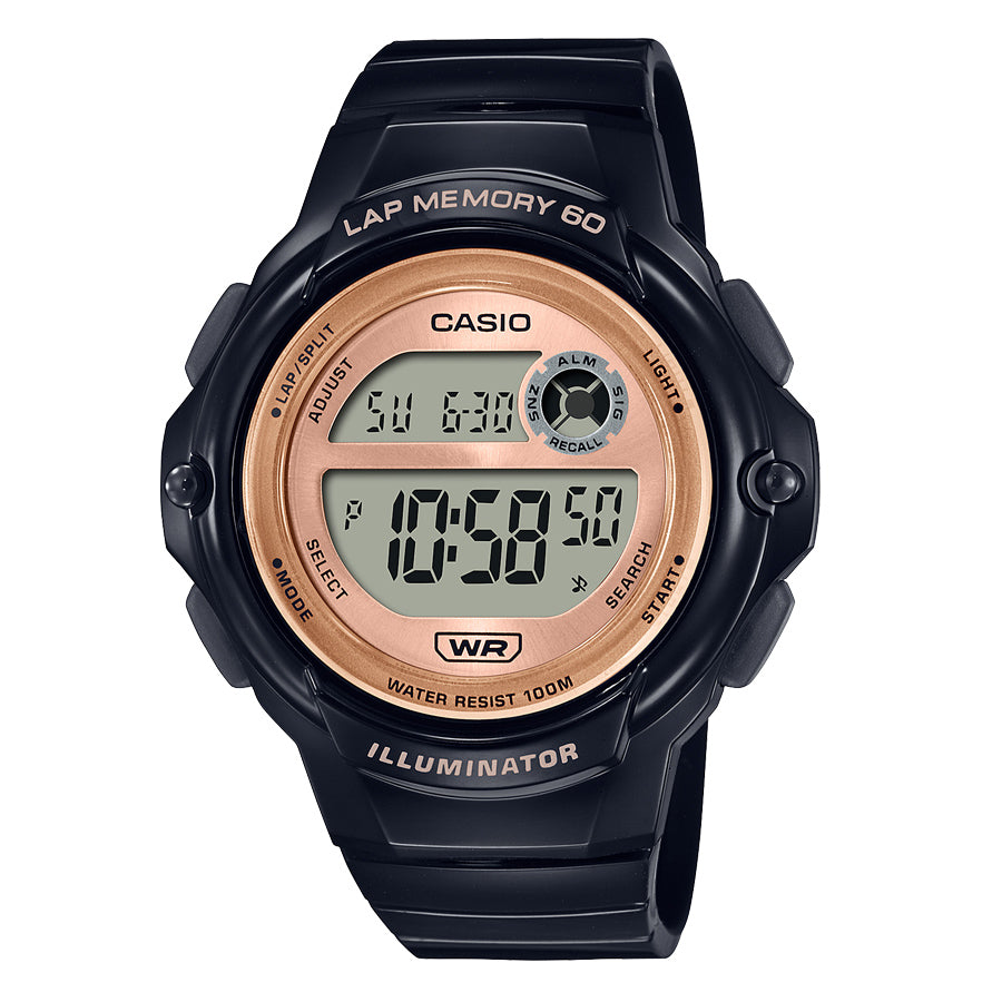 Casio Illuminator 60 Lap Memory Women's Digital Watch - LWS1200H-1AV