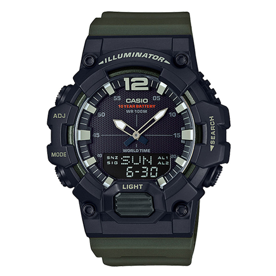 Casio Men's Analog-Digital World Time Watch HDC700-3AV