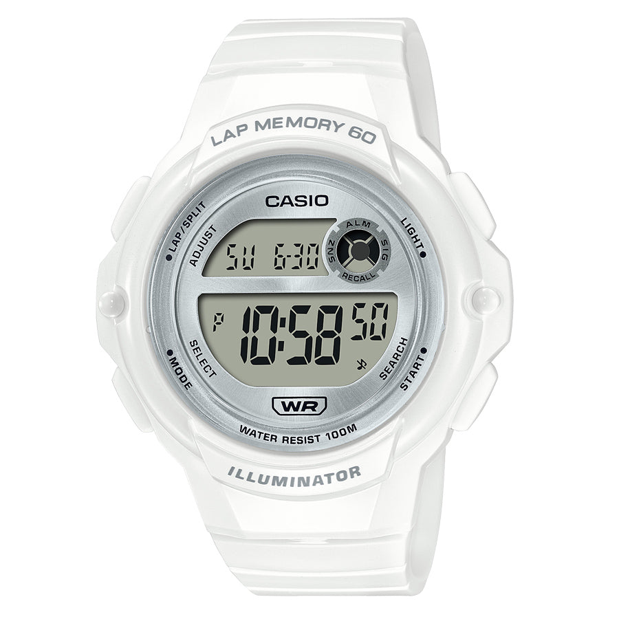 Casio Illuminator 60 Lap Memory Women's Digital Watch - LWS1200H-7A1