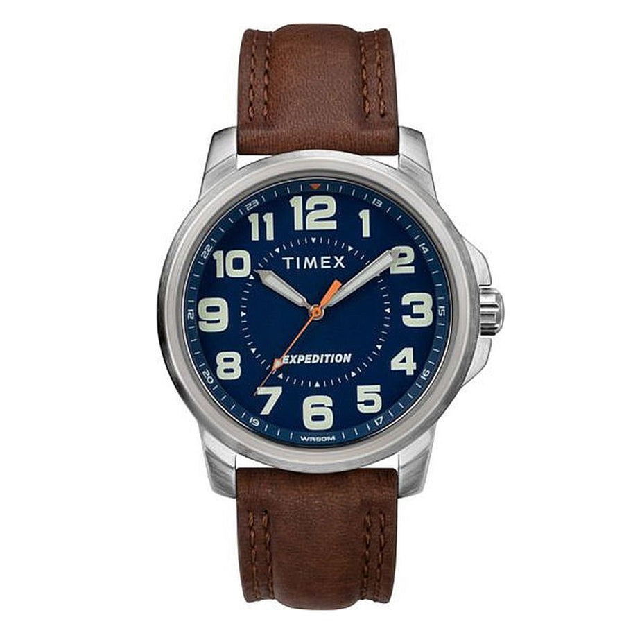 Timex Expedition Metal Field 40mm Brown Leather Strap - TW4B160