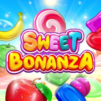 Sweet Bonanza online slot game tile available at Roobet